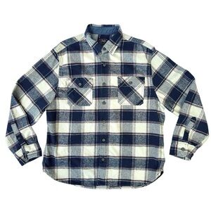 Jachs Blue and White Plaid Button Down Shirt